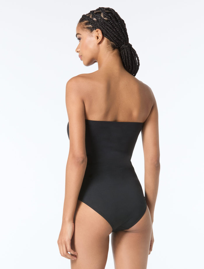 Michael Kors Bandeau Lace Up One Piece & Cover Up Dress Bundle -