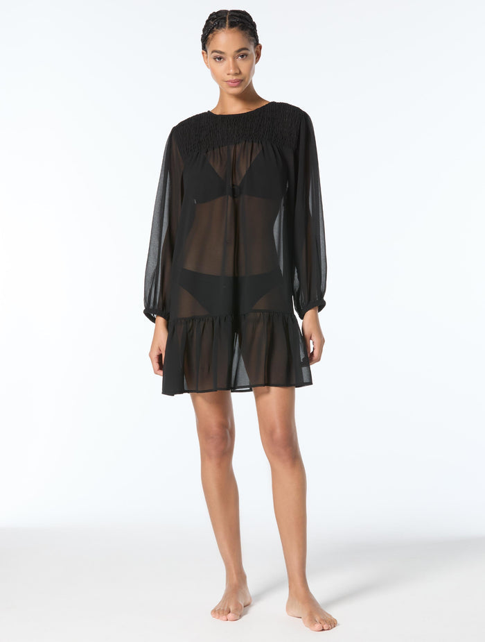 Michael Kors Bandeau Lace Up One Piece & Cover Up Dress Bundle -
