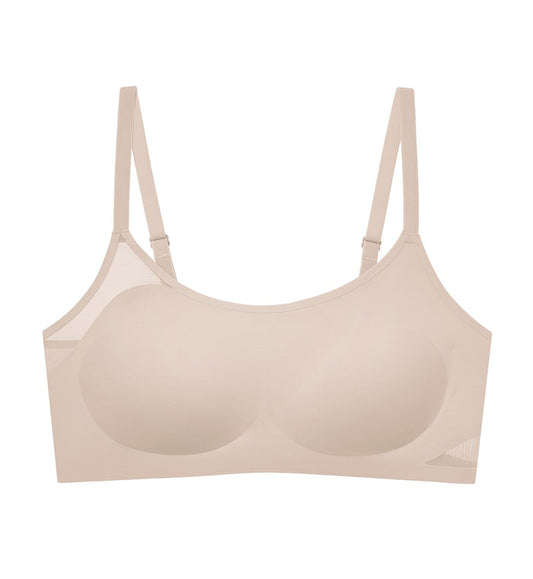 Minimalist Athleisure Non-Wired Padded Bra - SKIN - LIGHT COMBINATION