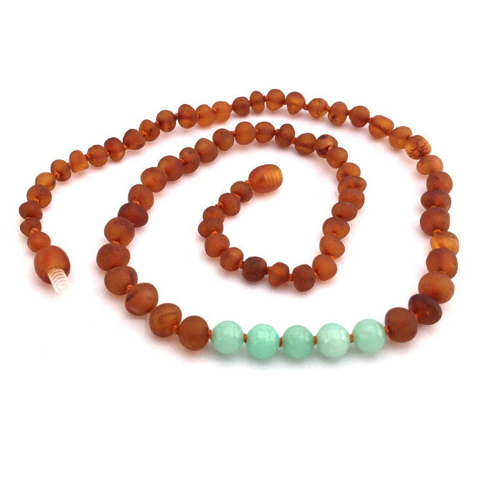 amber teething necklace