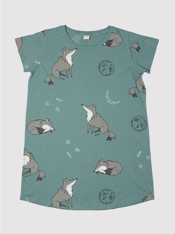 Moonlight Wolf — Ladies Nightshirt - Millie + Moose