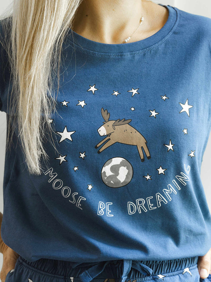 Moose Be Dreaming — Ladies Lounge T - Millie + Moose