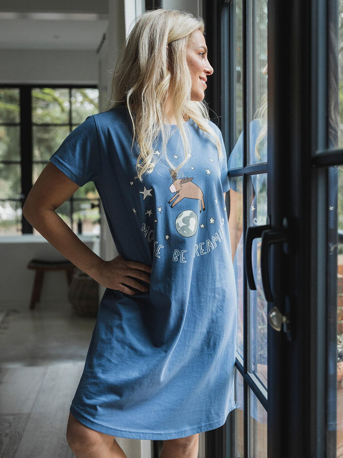 Moose Be Dreaming — Ladies Nightshirt - Millie + Moose