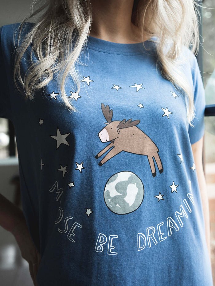 Moose Be Dreaming — Ladies Nightshirt - Millie + Moose