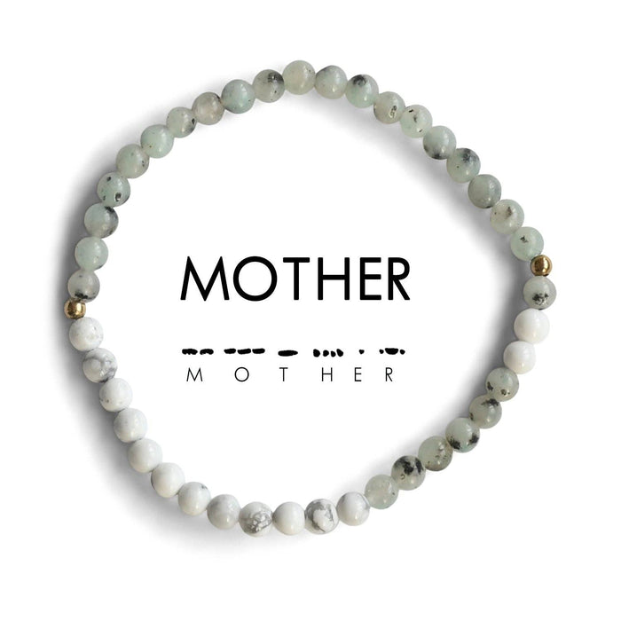 Morse Code Matching Set Beaded Bracelet | Mother & Daughter