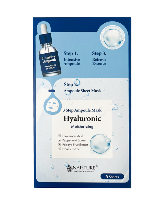 Naisture 3 Step Ampoule Sheet Mask-Hyaluronic