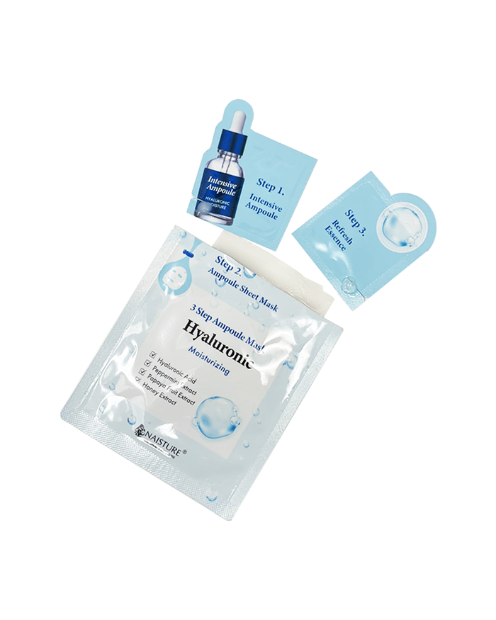 Naisture 3 Step Ampoule Sheet Mask-Hyaluronic