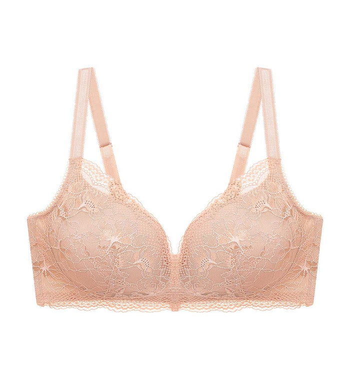Natural Elegance Delicate Non-Wired Padded Bra - SOFT PRALINE