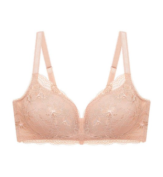 Natural Elegance Delicate Non-Wired Padded Bra - SOFT PRALINE