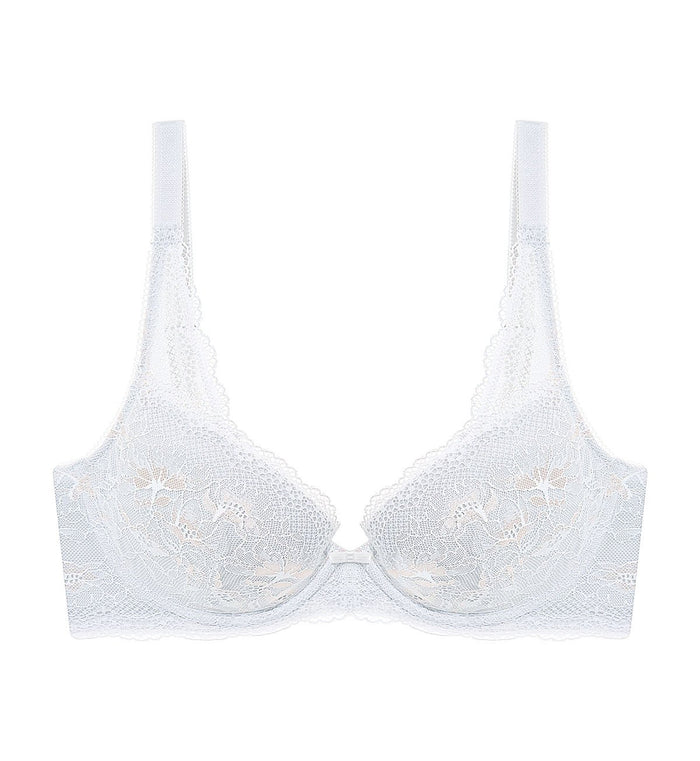 Natural Elegance Delicate Wired Padded Bra - WISTERIA