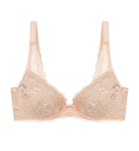 Natural Elegance Delicate Wired Padded Bra - SOFT PRALINE
