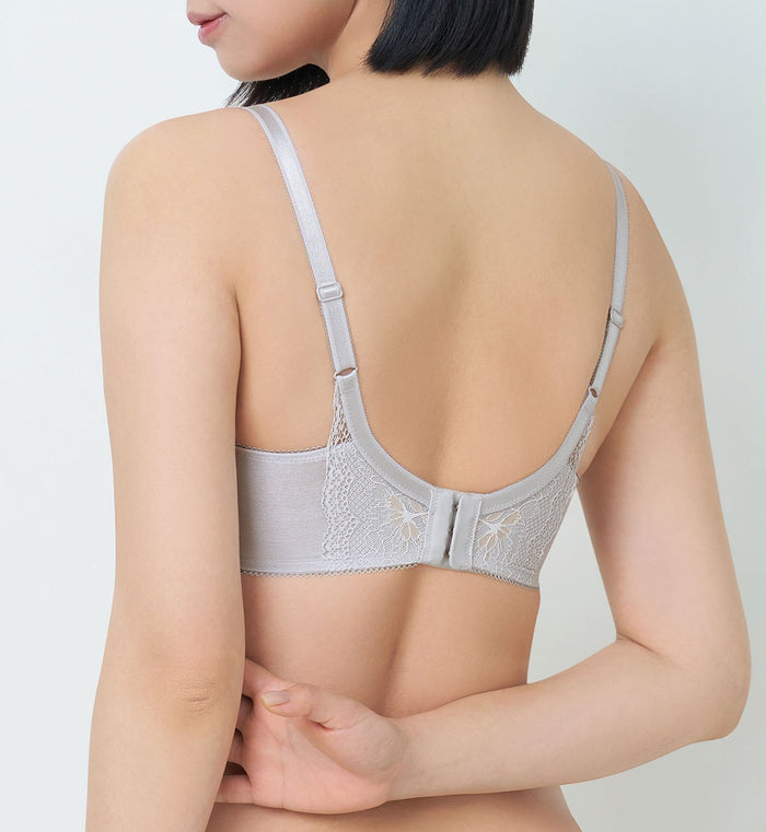 Natural Elegance Delicate Wired Padded Bra - WISTERIA
