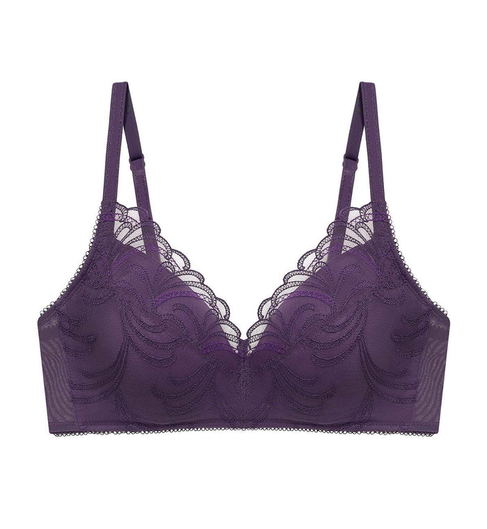 Natural Elegance Finesse Non Wired Padded Bra - BLACKCURRANT JUICE
