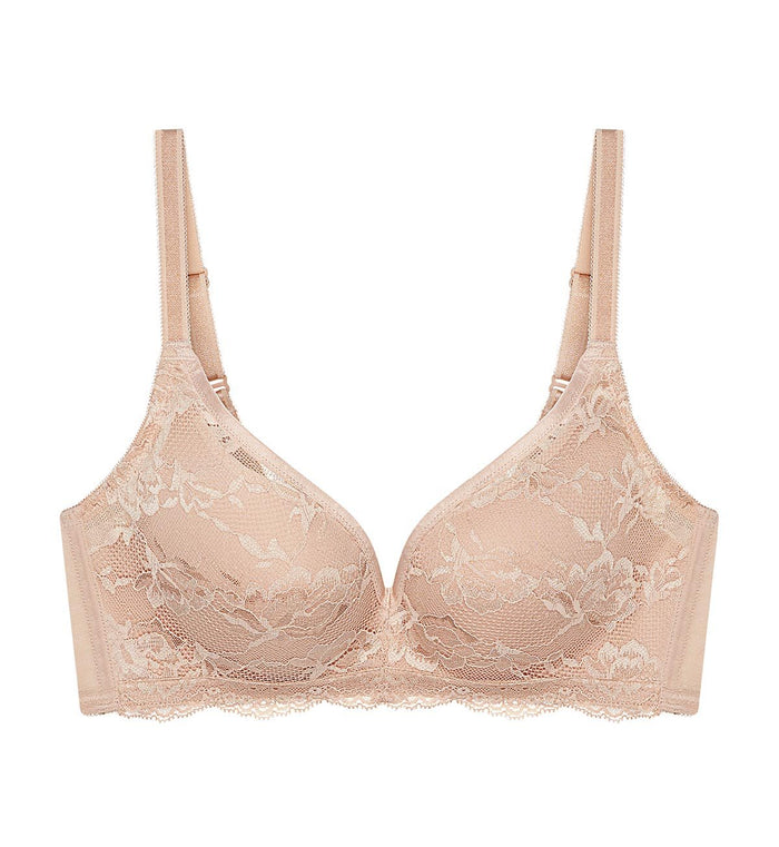 NATURAL ELEGANCE NON-WIRED PADDED BRA - NEUTRAL BEIGE