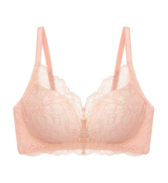 NATURAL ELEGANCE SLEEK NON-WIRED PADDED BRA - DUSTY PINK