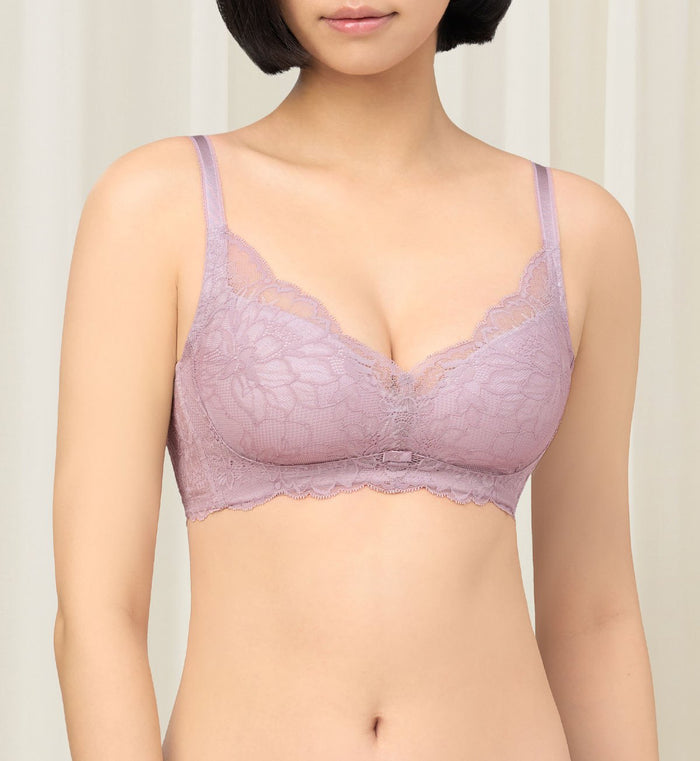 NATURAL ELEGANCE SLEEK NON-WIRED PADDED BRA - SEA FOG