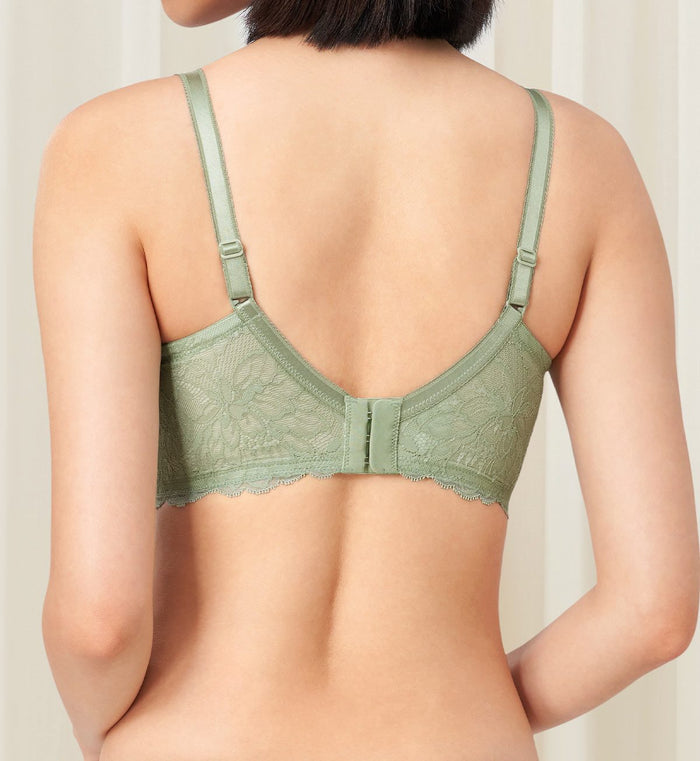 NATURAL ELEGANCE SLEEK NON-WIRED PADDED BRA - ABSTINTHE