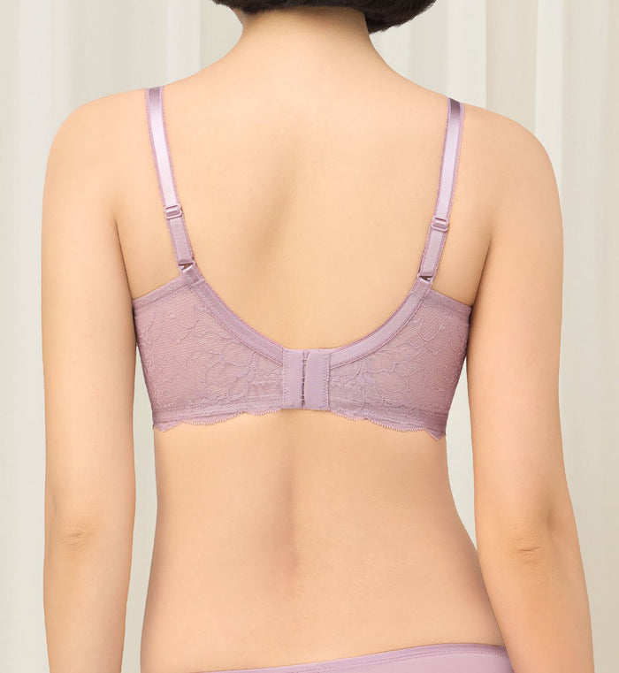 NATURAL ELEGANCE SLEEK NON-WIRED PADDED BRA - SEA FOG