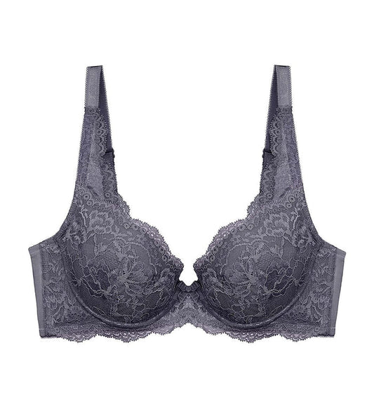 Natural Elegance Wired Padded Bra - PEBBLE GREY