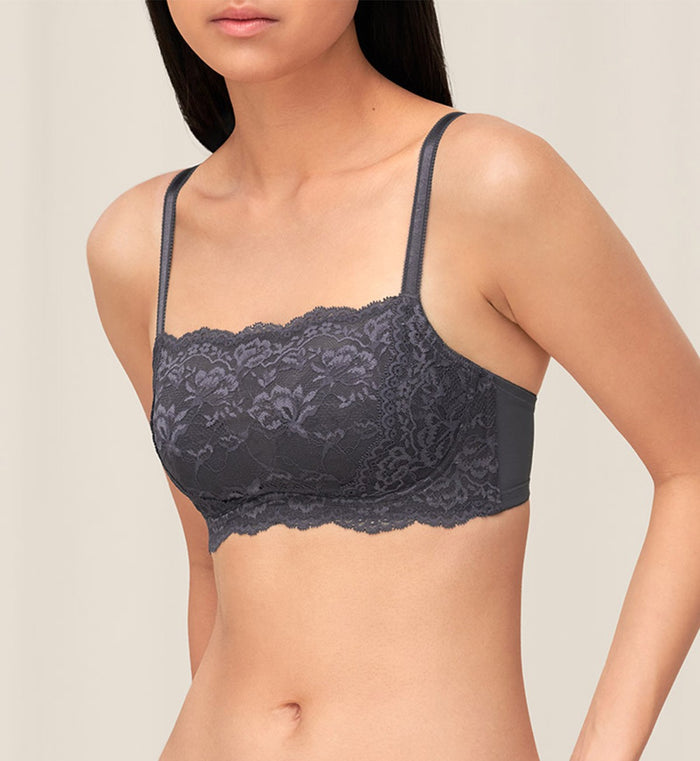 NATURAL ELEGANCEBANDEAU BRA - PEBBLE GREY