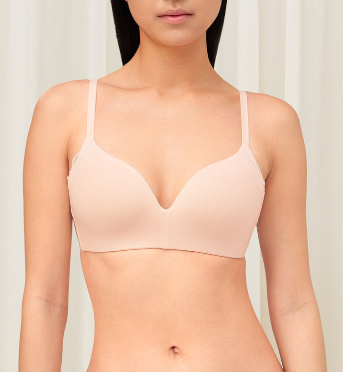 Natural Spotlight Non-Wired Padded Bra - FRESH POWDER