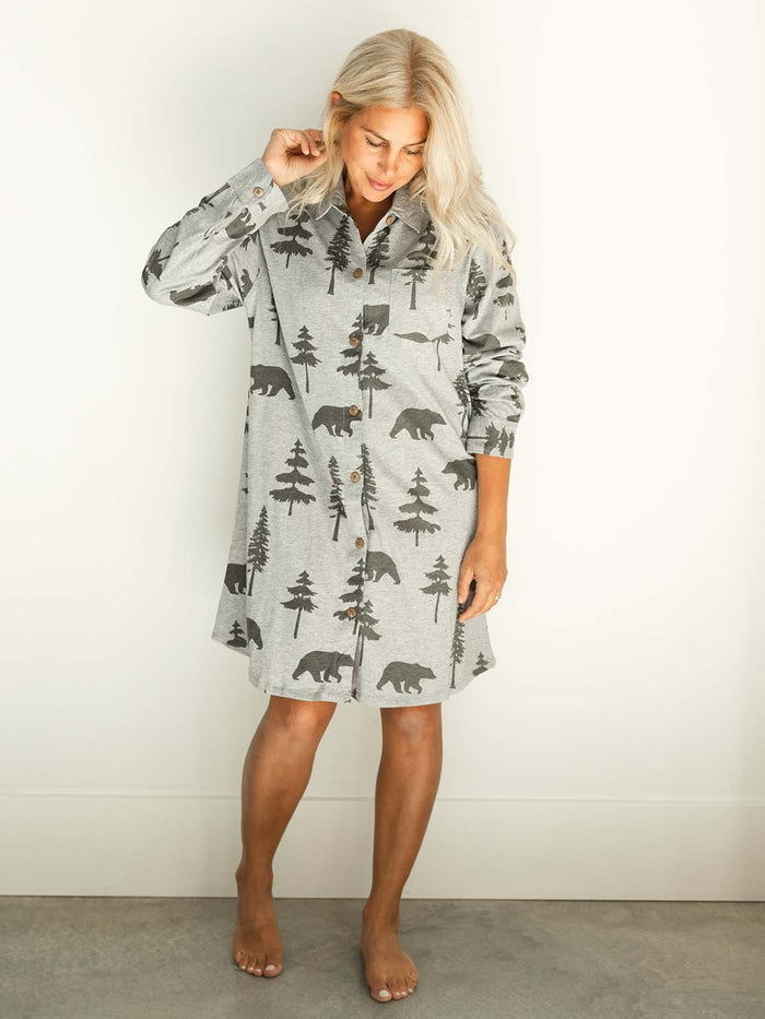 Nature Calling — Button Nightshirt - Millie + Moose