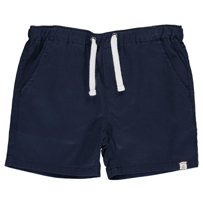 Navy Hugo Twill  Infant Shorts