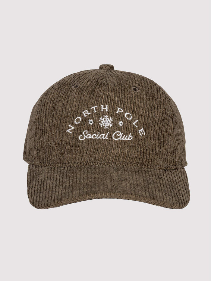 North Pole Social Club Corduroy Hat - Olive - Millie + Moose