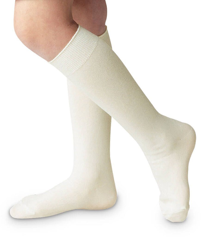 cream colored knee high socks