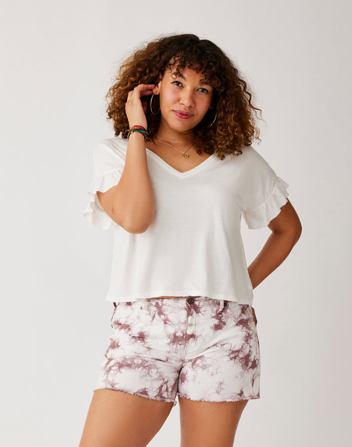 Oahu 4" Twill Short: Fawn Tie Dye - FINAL SALE