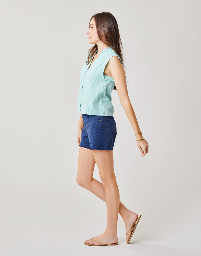 Oahu 4" Twill Short: Navy