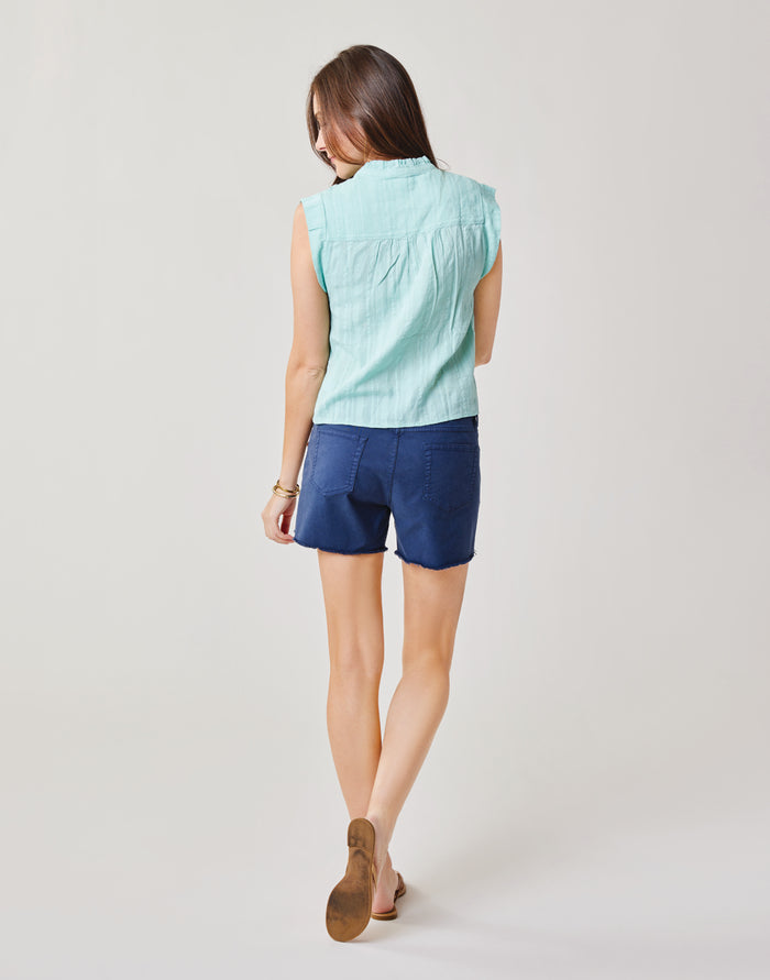 Oahu 4" Twill Short: Navy