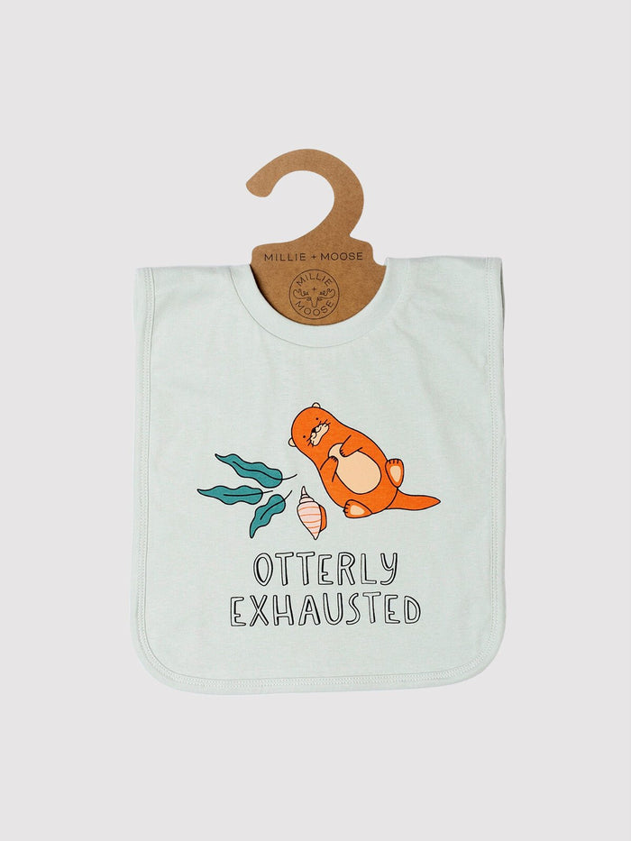 Otterly Exhausted — Infant Bib - Millie + Moose