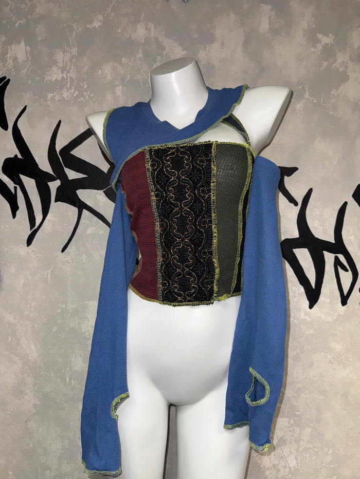 Patchwork Remake Girl Top (Two-piece)