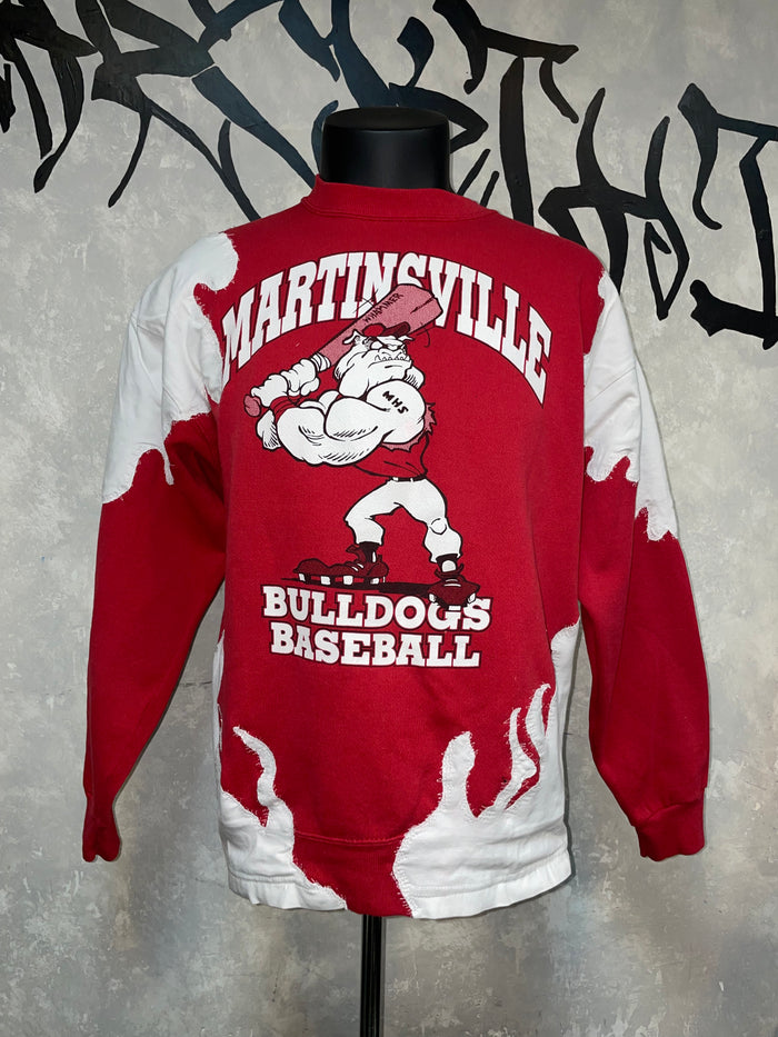 Patterned Patchwork Remake Sweatshirt