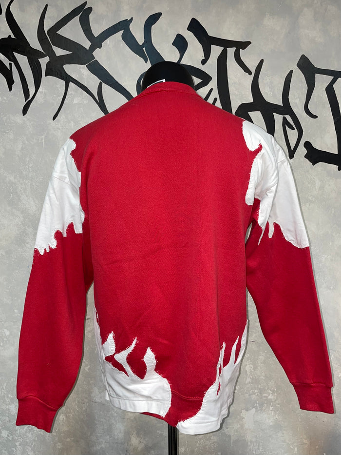 Patterned Patchwork Remake Sweatshirt