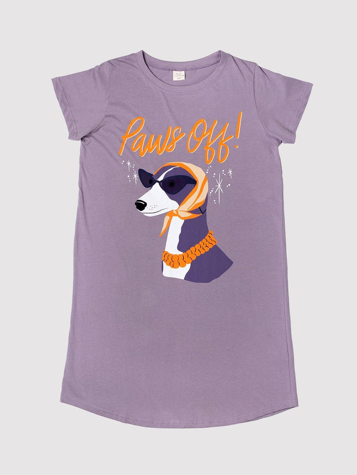 Paws Off — Ladies Nightshirt - Millie + Moose