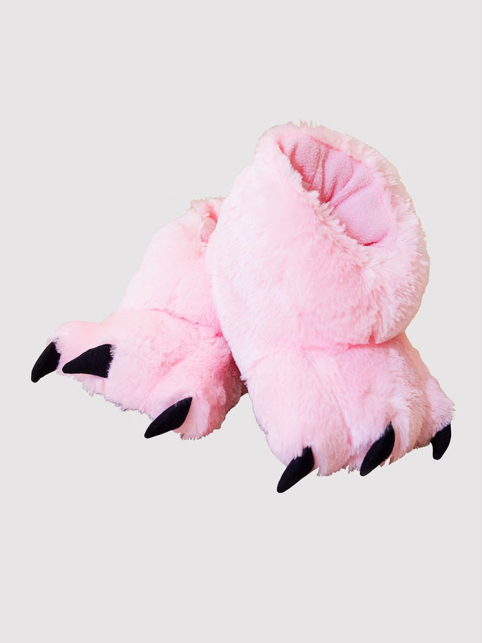Pink Bear Paw Slipper - Millie + Moose