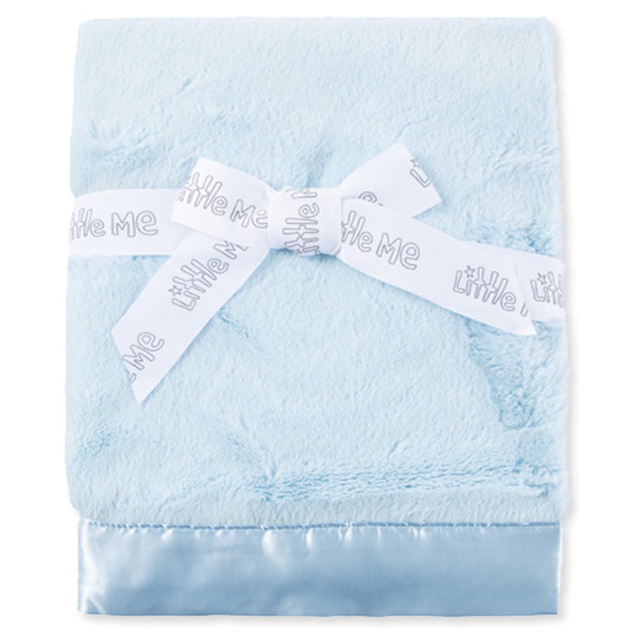 Plush Receiving Blanket - Light Blue