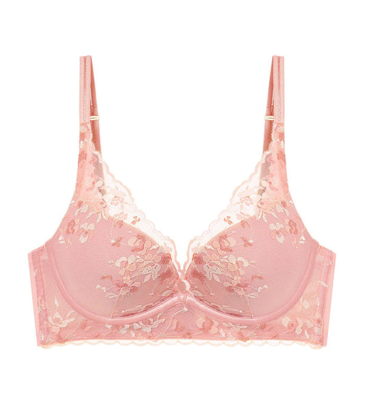 Premium Joy Wired Push Up Deep V Bra - SOFT MAUVE