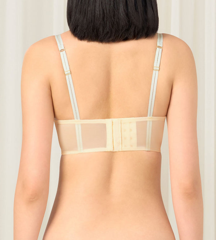 Premium Joy Wired Push Up Deep V Bra - CHRYSANTHEME