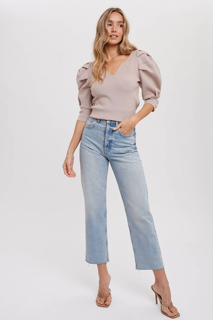 PUFF SHORT SLEEVE PULLOVER
