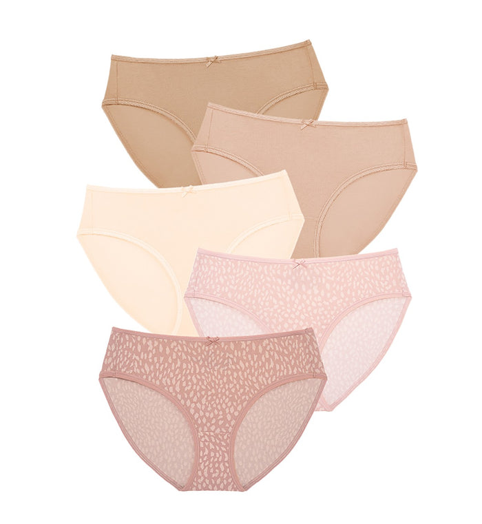 Pure Breeze Midi- 5 Pack - MULTIPLE COLOURS 1