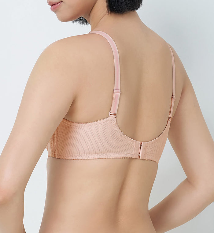 PURE INVISIBLE WIRED PADDED BRA - FIG PINK