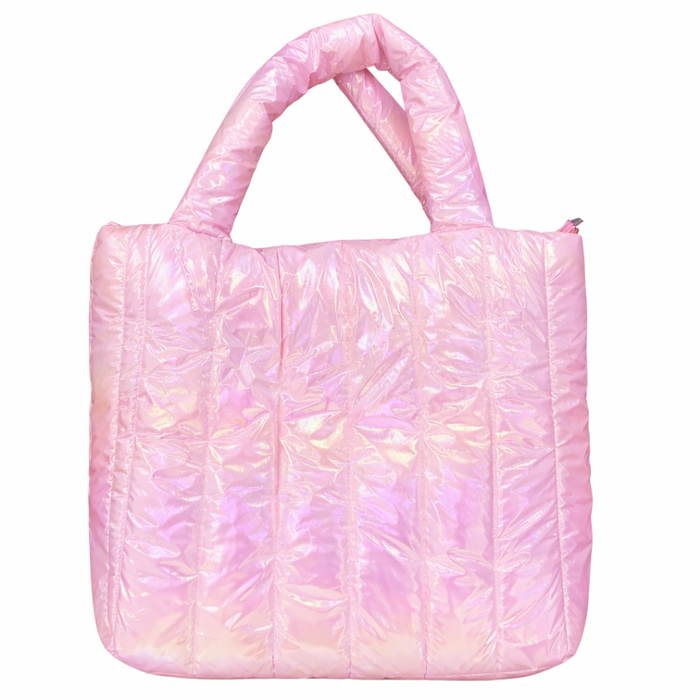 Quilted Iridescent Tote Bag
