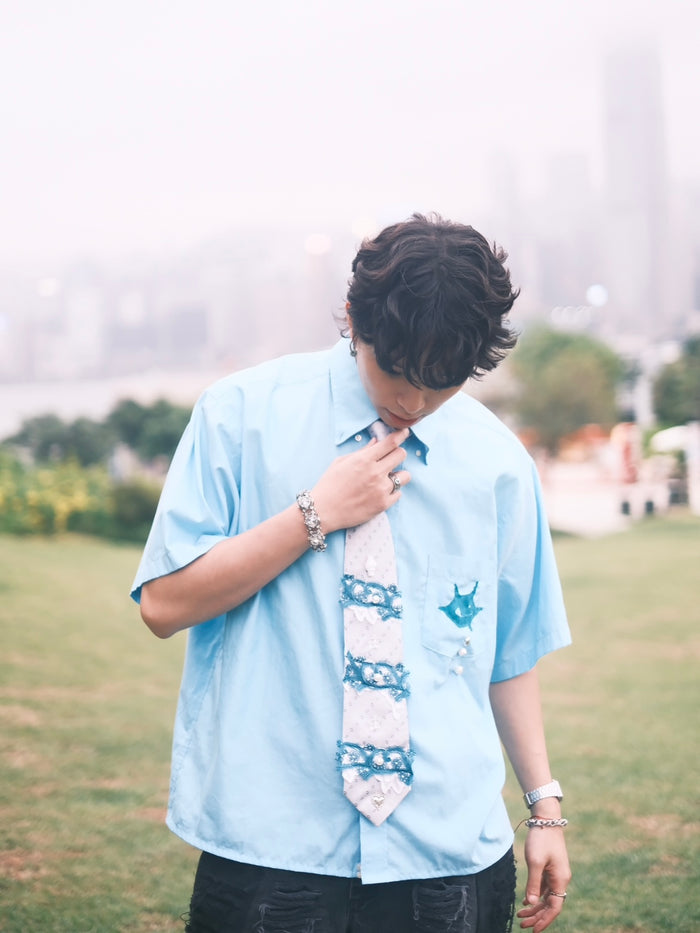 Remake Boxy Shirt（Eyes and Tear）