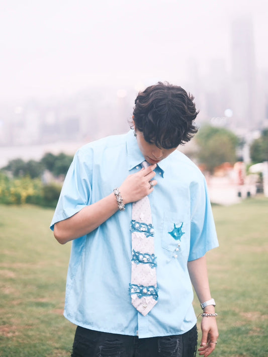 Remake Boxy Shirt（Eyes and Tear）