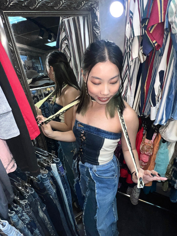 Remake Denim Girly Top