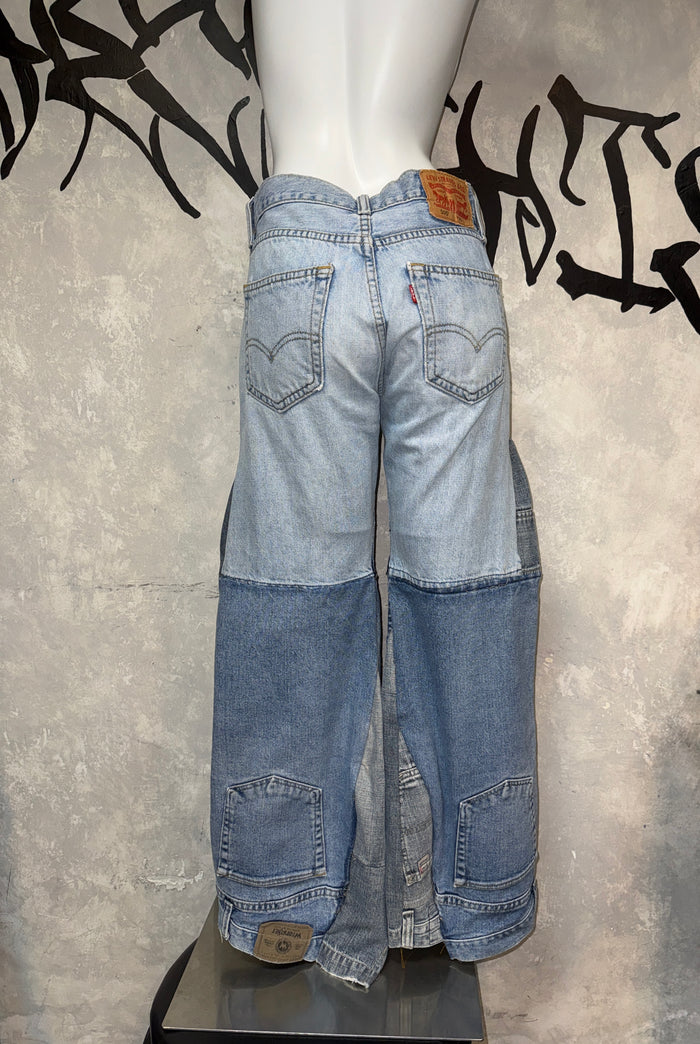 Remake Vintage Jeans (Random-Patchwork) 29.5” #REJRP02