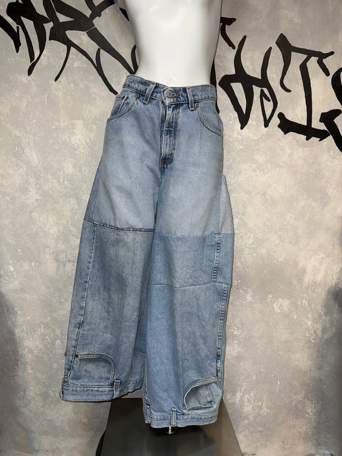 Remake Vintage Jeans (Random-Patchwork) 30” #REJRP01